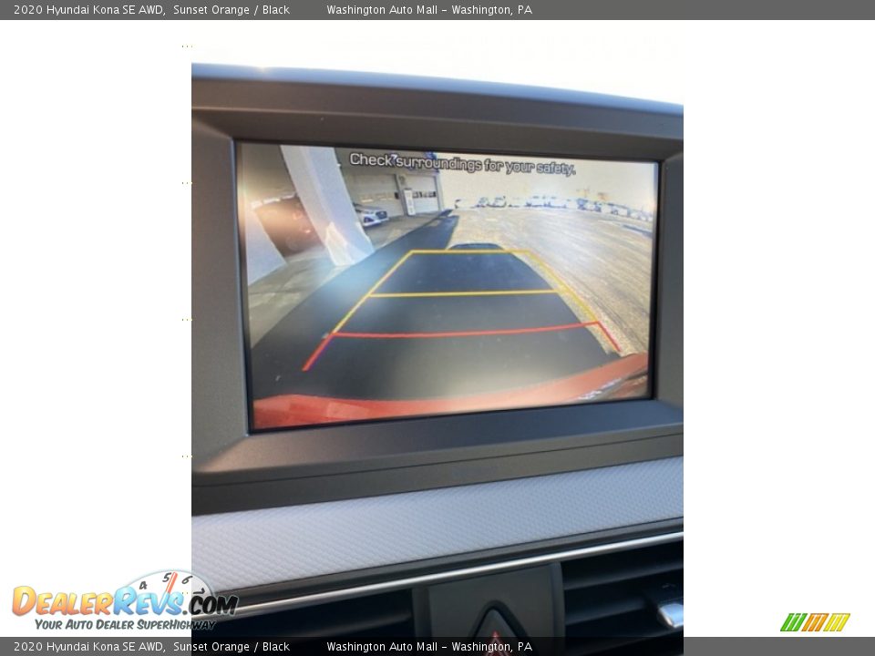 2020 Hyundai Kona SE AWD Sunset Orange / Black Photo #30