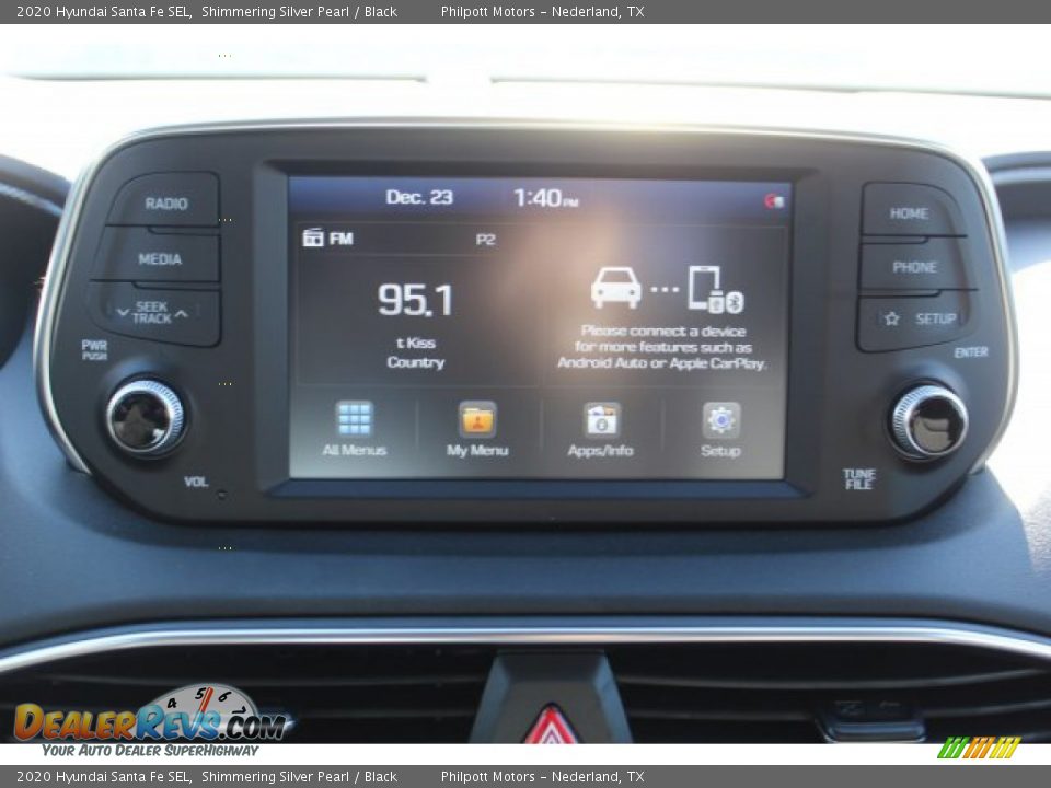 2020 Hyundai Santa Fe SEL Shimmering Silver Pearl / Black Photo #17