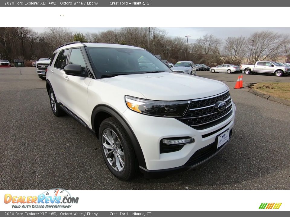 2020 Ford Explorer XLT 4WD Oxford White / Ebony Photo #1