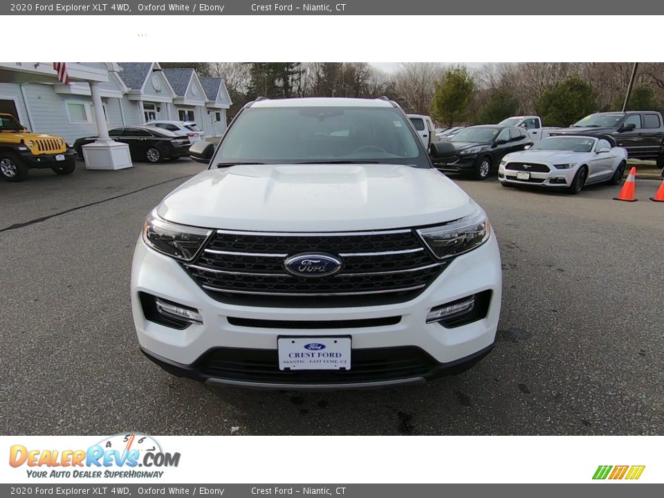 2020 Ford Explorer XLT 4WD Oxford White / Ebony Photo #2