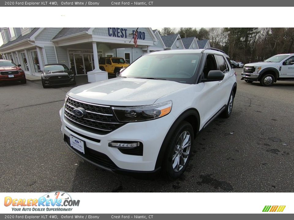 2020 Ford Explorer XLT 4WD Oxford White / Ebony Photo #3