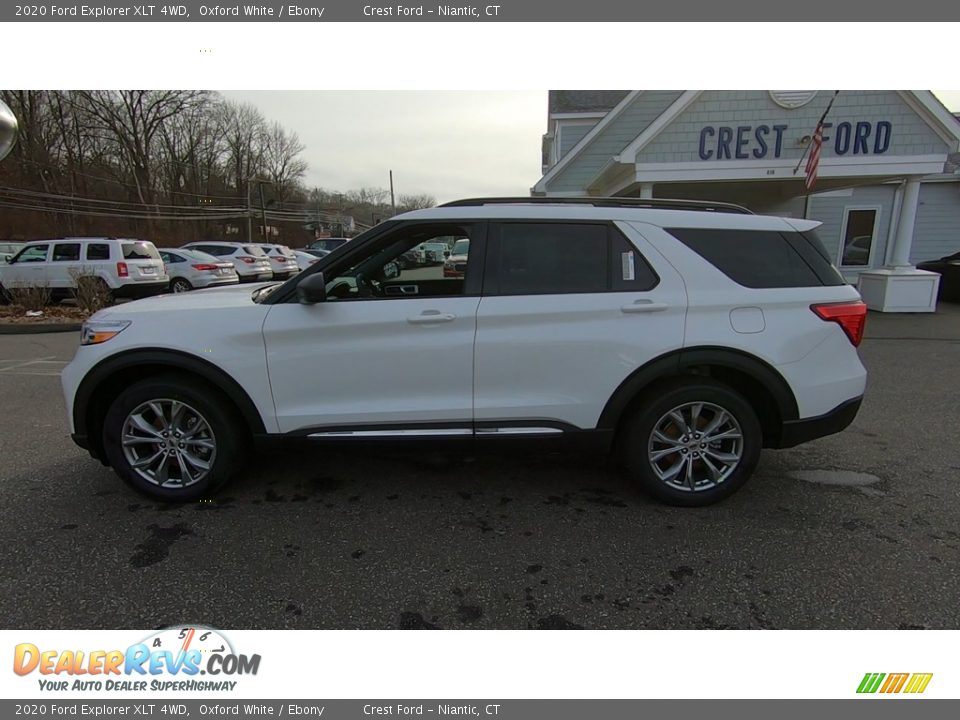 2020 Ford Explorer XLT 4WD Oxford White / Ebony Photo #4