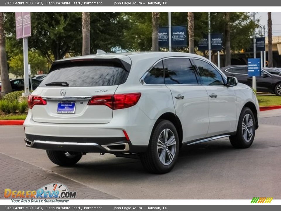 2020 Acura MDX FWD Platinum White Pearl / Parchment Photo #7