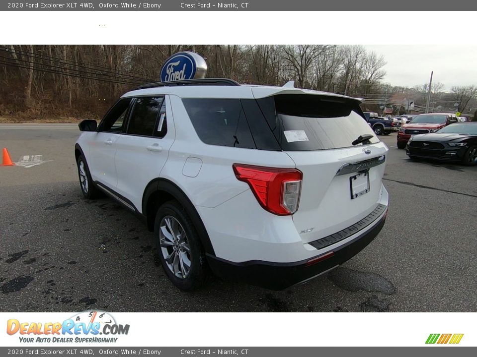 2020 Ford Explorer XLT 4WD Oxford White / Ebony Photo #5