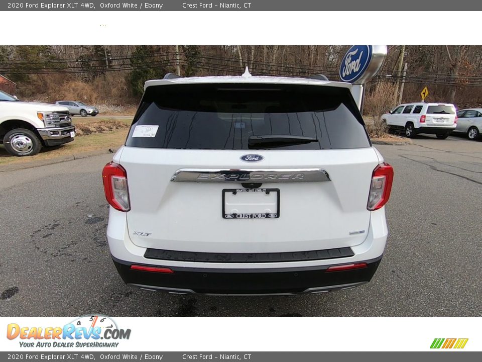 2020 Ford Explorer XLT 4WD Oxford White / Ebony Photo #6