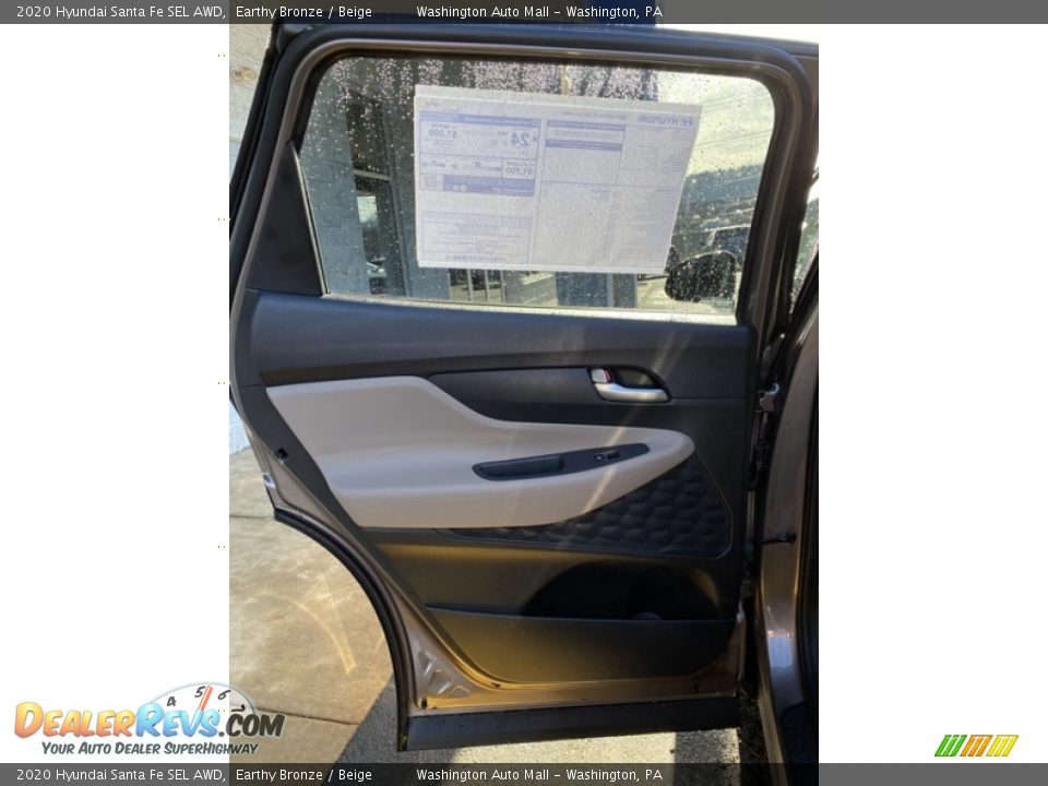 2020 Hyundai Santa Fe SEL AWD Earthy Bronze / Beige Photo #17