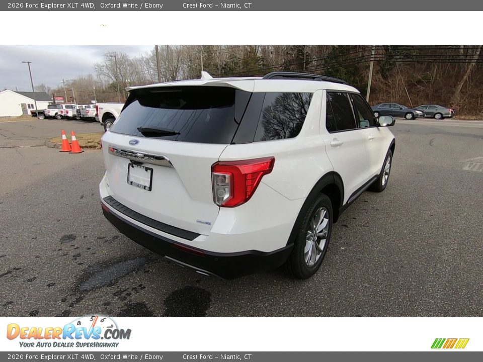 2020 Ford Explorer XLT 4WD Oxford White / Ebony Photo #7