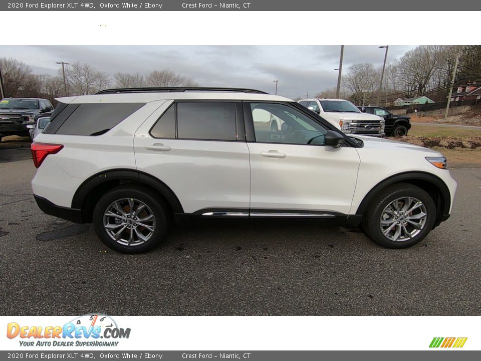 2020 Ford Explorer XLT 4WD Oxford White / Ebony Photo #8