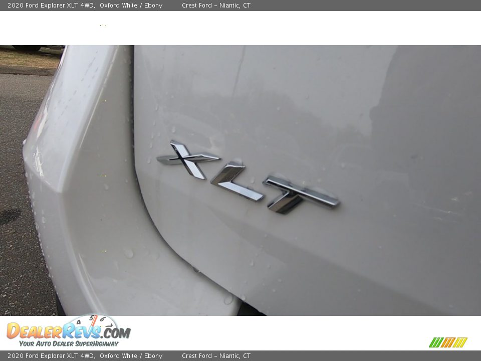 2020 Ford Explorer XLT 4WD Oxford White / Ebony Photo #9