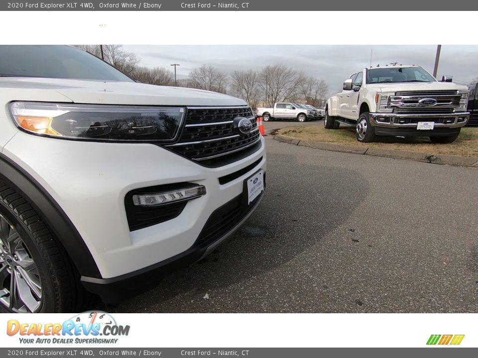 2020 Ford Explorer XLT 4WD Oxford White / Ebony Photo #28
