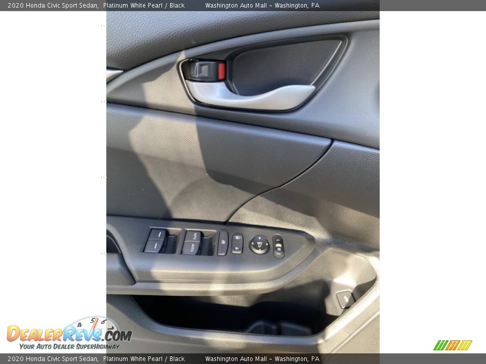 2020 Honda Civic Sport Sedan Platinum White Pearl / Black Photo #11