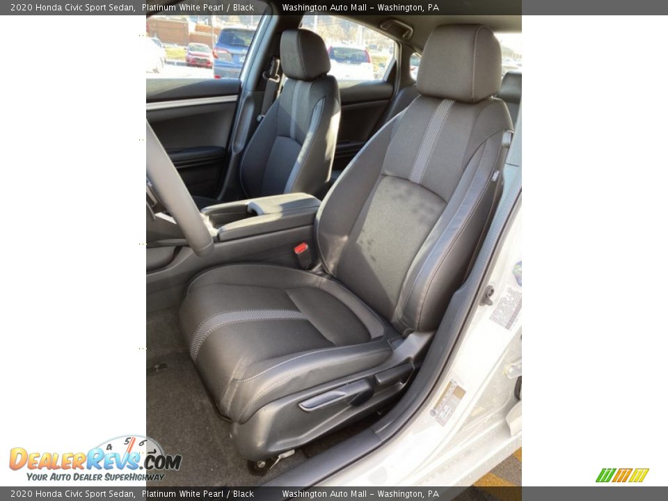 2020 Honda Civic Sport Sedan Platinum White Pearl / Black Photo #14