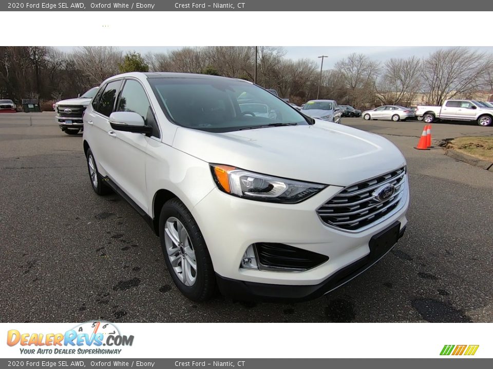 2020 Ford Edge SEL AWD Oxford White / Ebony Photo #1