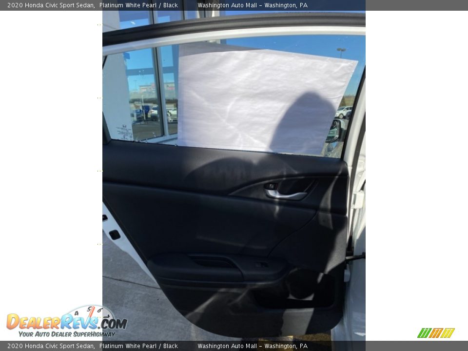 2020 Honda Civic Sport Sedan Platinum White Pearl / Black Photo #16