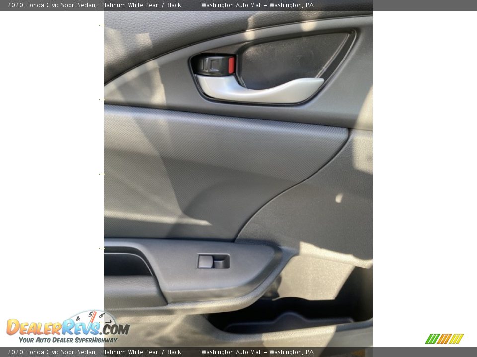 2020 Honda Civic Sport Sedan Platinum White Pearl / Black Photo #17