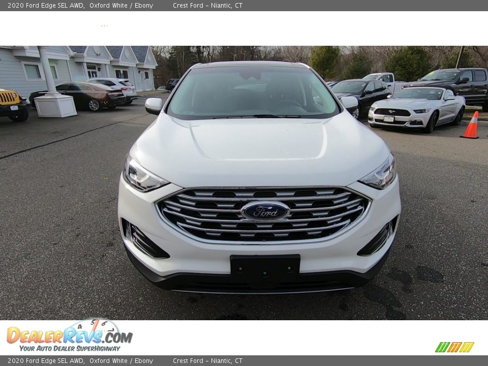 2020 Ford Edge SEL AWD Oxford White / Ebony Photo #2