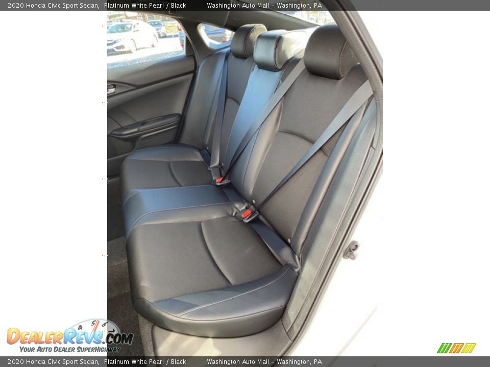 2020 Honda Civic Sport Sedan Platinum White Pearl / Black Photo #18