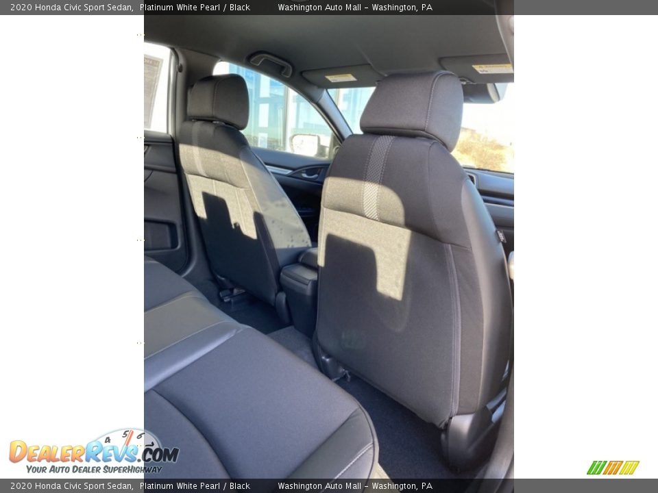 2020 Honda Civic Sport Sedan Platinum White Pearl / Black Photo #23