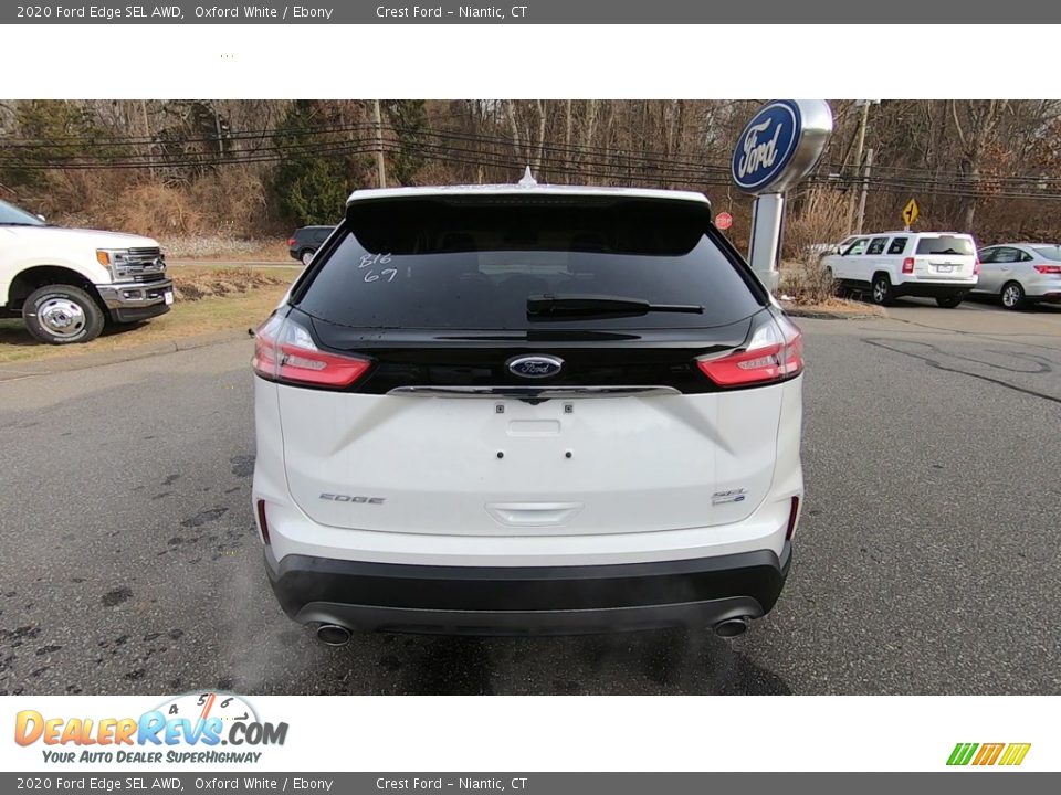 2020 Ford Edge SEL AWD Oxford White / Ebony Photo #6