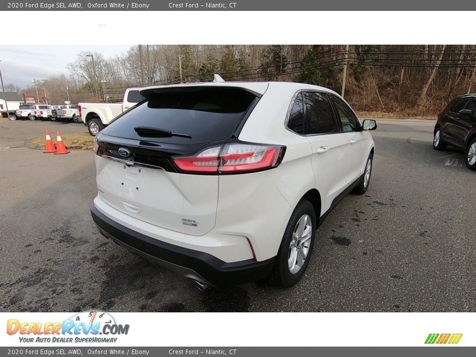 2020 Ford Edge SEL AWD Oxford White / Ebony Photo #7