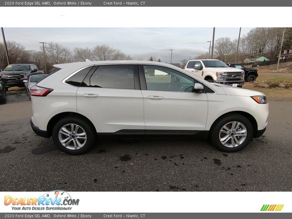 2020 Ford Edge SEL AWD Oxford White / Ebony Photo #8