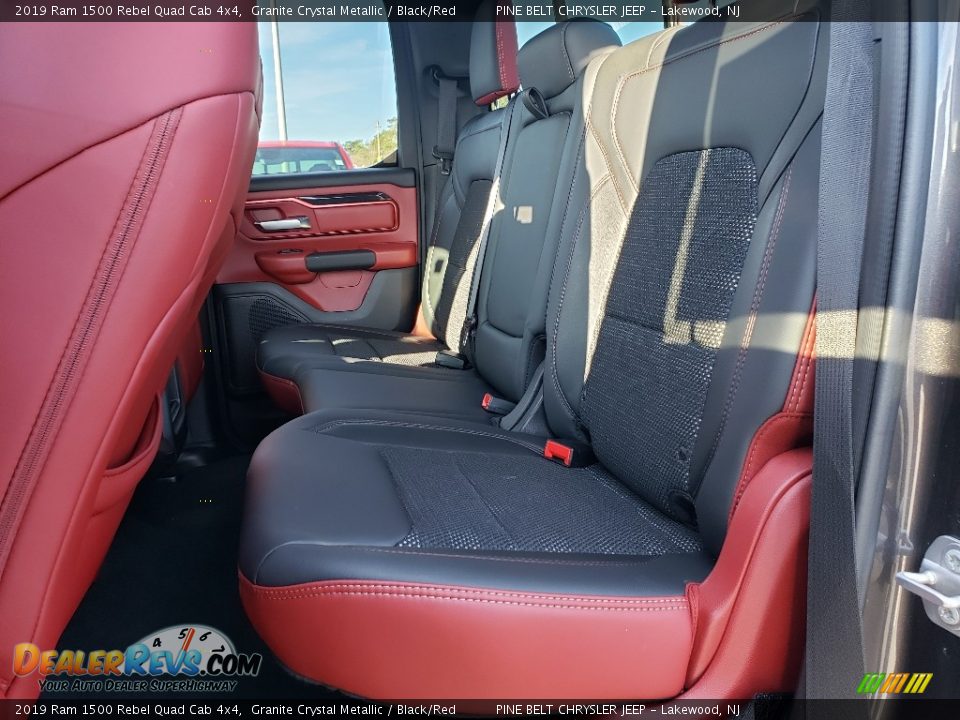 2019 Ram 1500 Rebel Quad Cab 4x4 Granite Crystal Metallic / Black/Red Photo #23