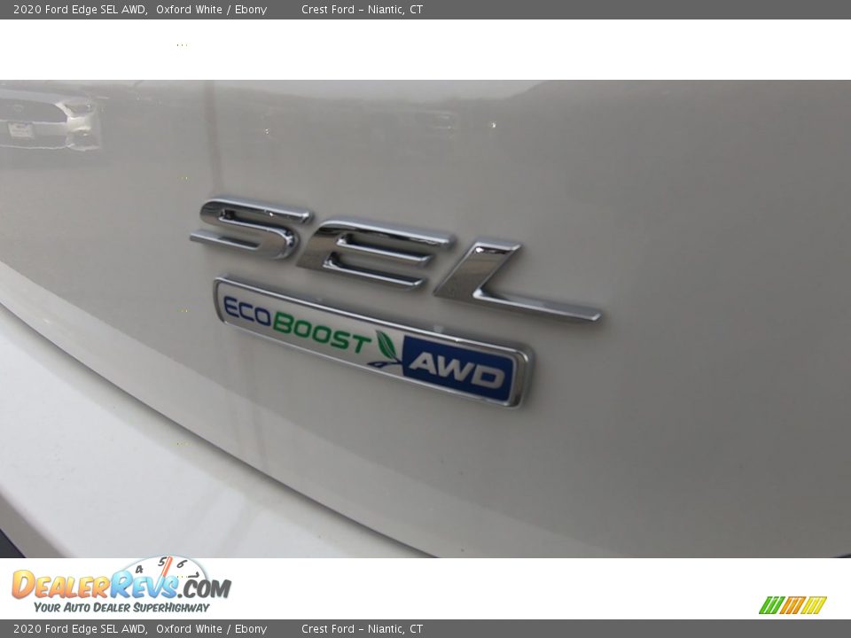 2020 Ford Edge SEL AWD Oxford White / Ebony Photo #9