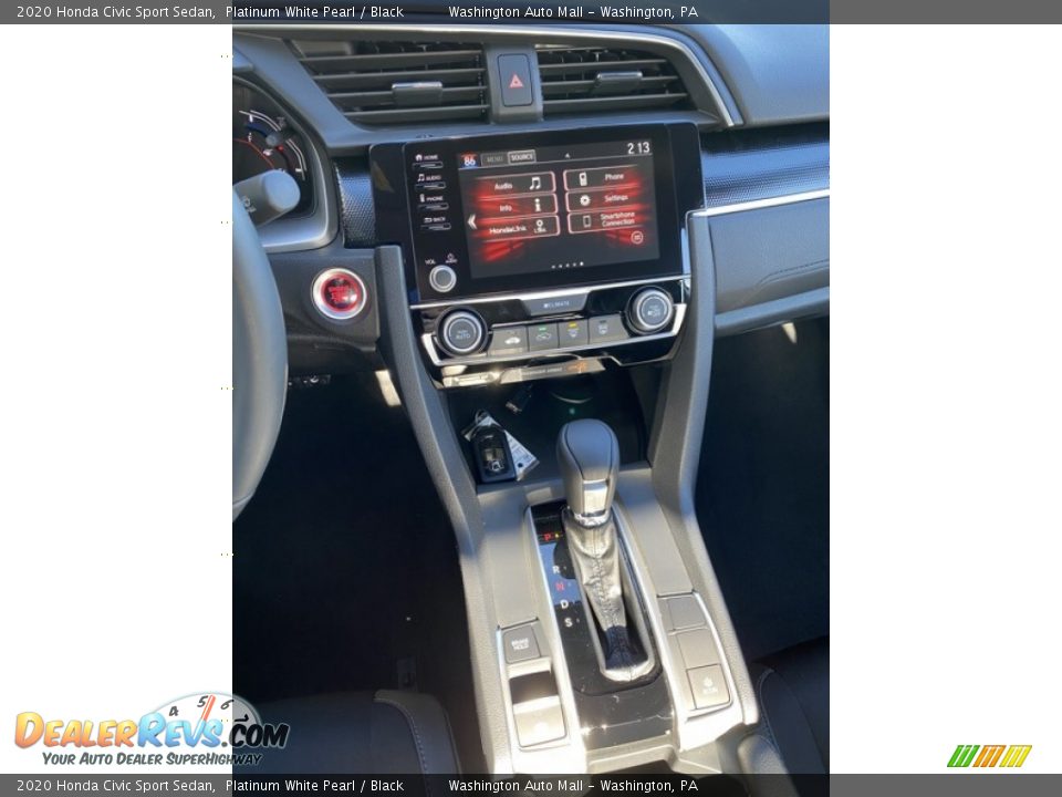 2020 Honda Civic Sport Sedan Platinum White Pearl / Black Photo #28
