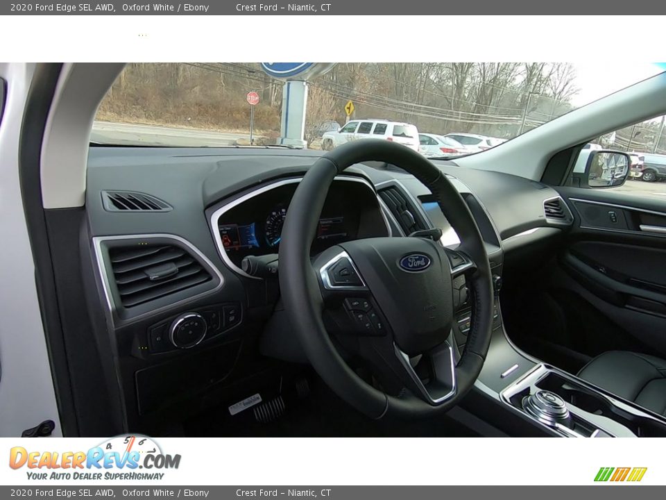 2020 Ford Edge SEL AWD Oxford White / Ebony Photo #11
