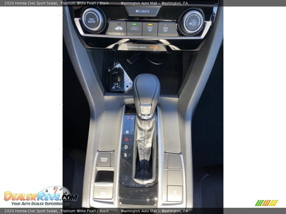 2020 Honda Civic Sport Sedan Platinum White Pearl / Black Photo #30