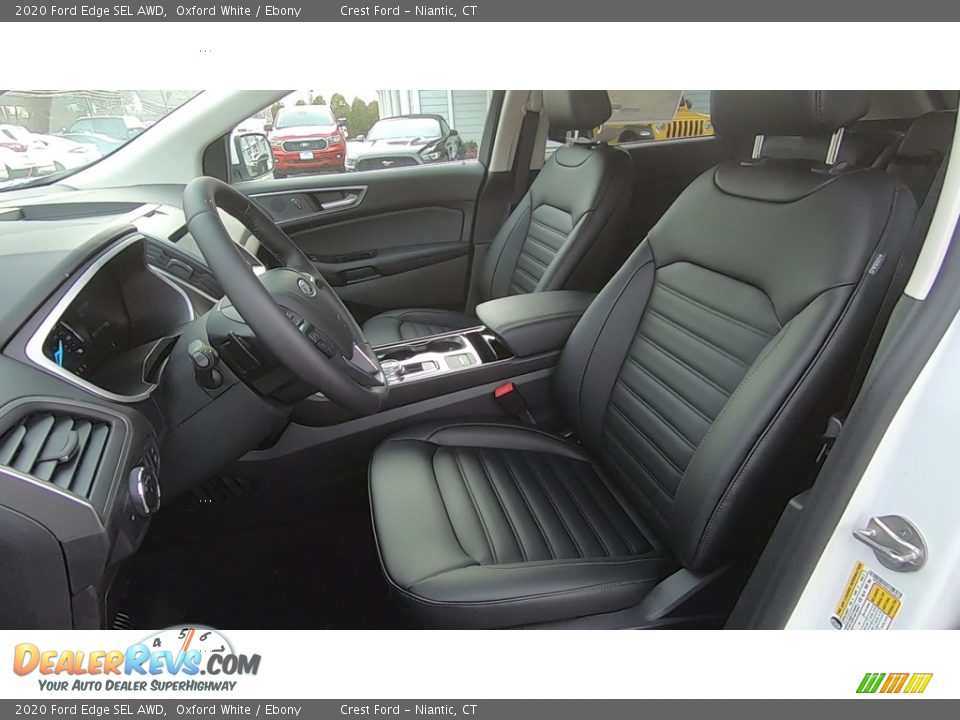 2020 Ford Edge SEL AWD Oxford White / Ebony Photo #12