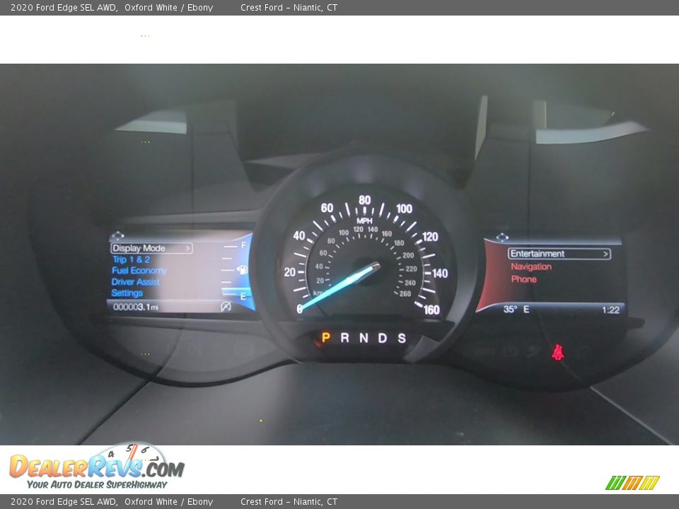 2020 Ford Edge SEL AWD Oxford White / Ebony Photo #14