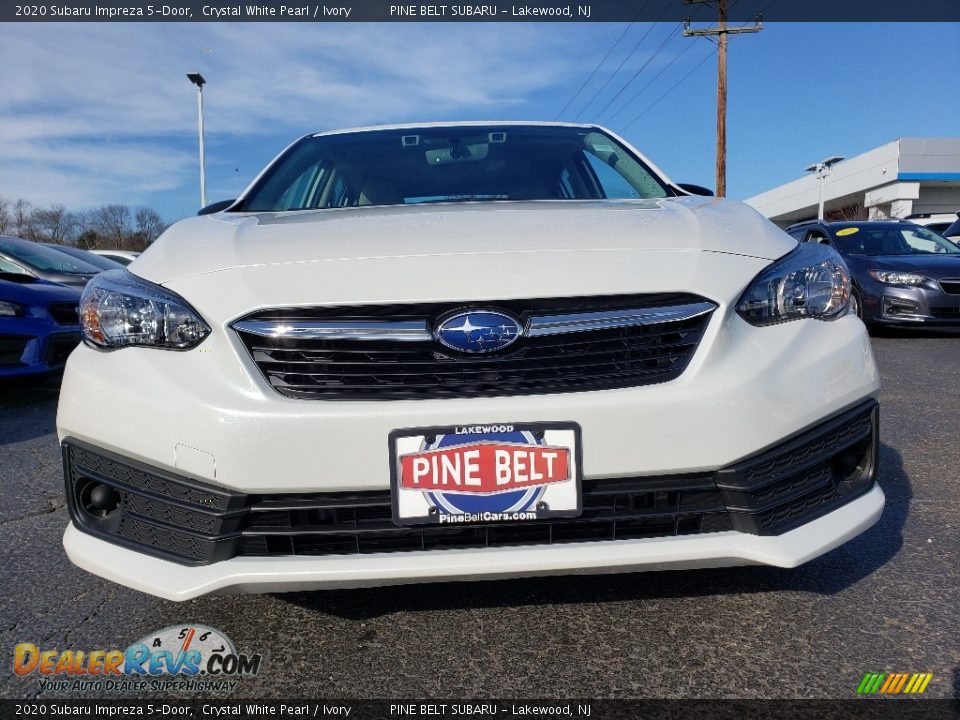 2020 Subaru Impreza 5-Door Crystal White Pearl / Ivory Photo #2