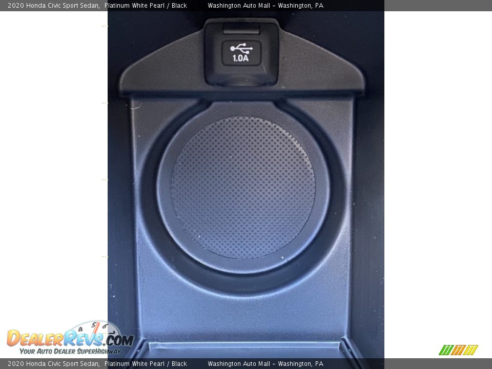 2020 Honda Civic Sport Sedan Platinum White Pearl / Black Photo #34
