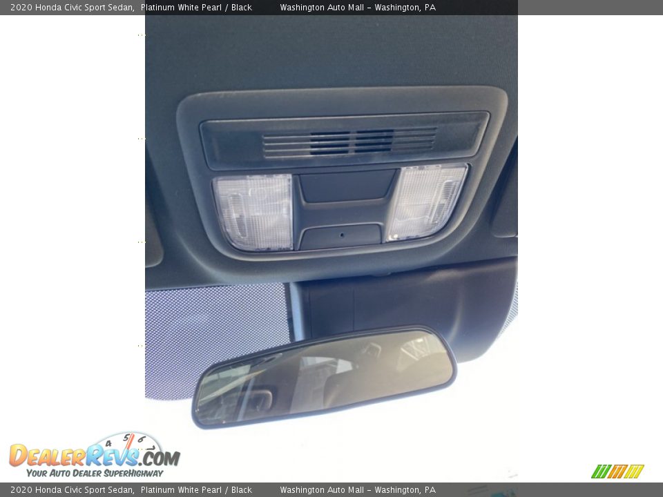 2020 Honda Civic Sport Sedan Platinum White Pearl / Black Photo #35