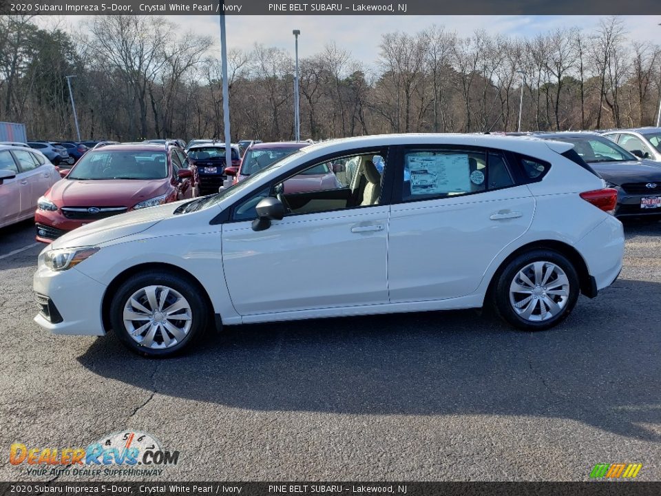 2020 Subaru Impreza 5-Door Crystal White Pearl / Ivory Photo #3