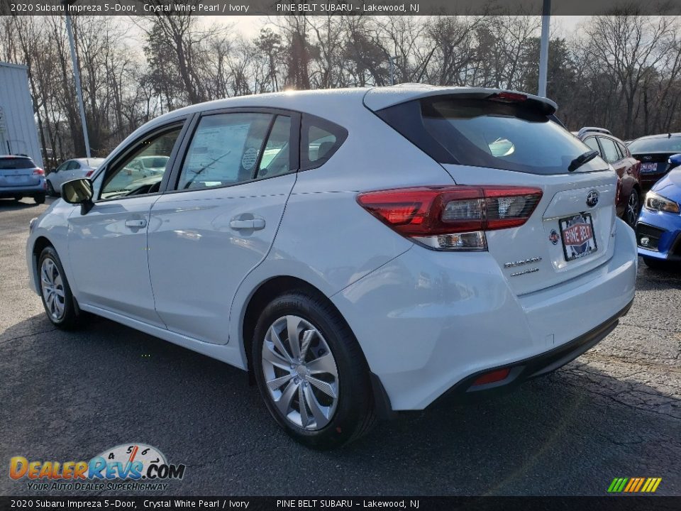 2020 Subaru Impreza 5-Door Crystal White Pearl / Ivory Photo #4