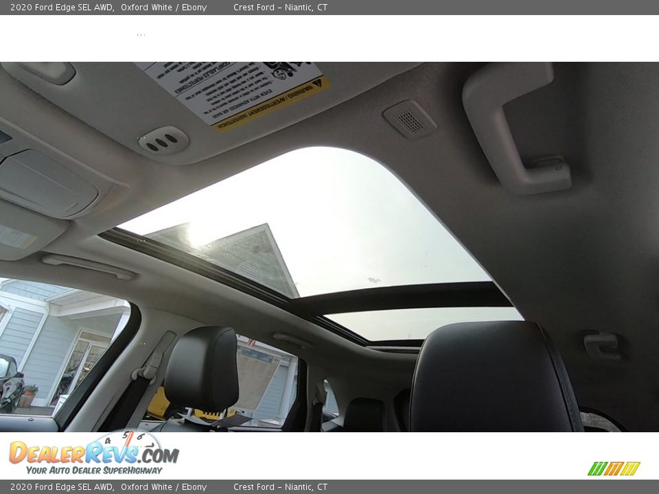 2020 Ford Edge SEL AWD Oxford White / Ebony Photo #18