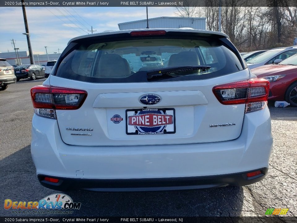2020 Subaru Impreza 5-Door Crystal White Pearl / Ivory Photo #5