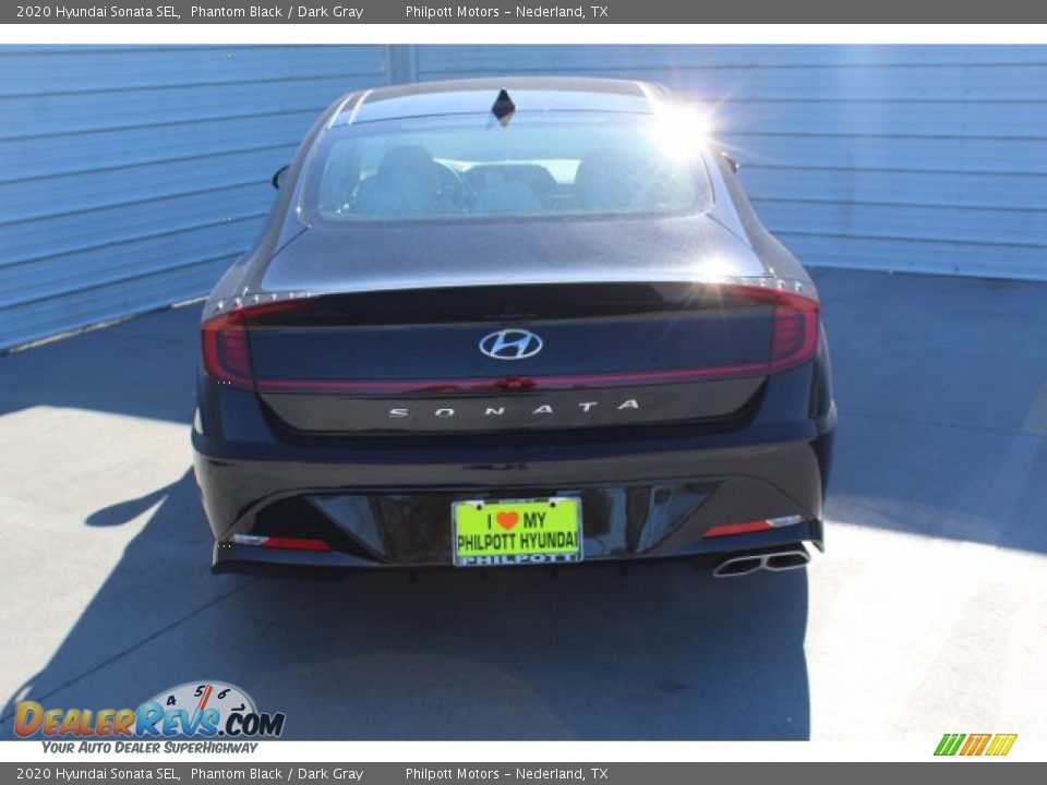 2020 Hyundai Sonata SEL Phantom Black / Dark Gray Photo #7