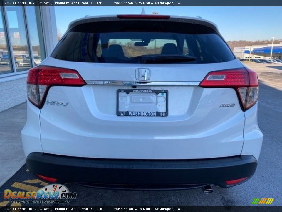 2020 Honda HR-V EX AWD Platinum White Pearl / Black Photo #6