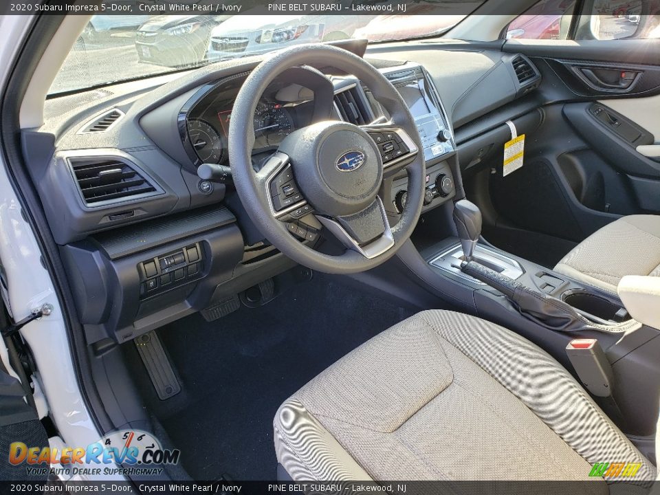 2020 Subaru Impreza 5-Door Crystal White Pearl / Ivory Photo #7