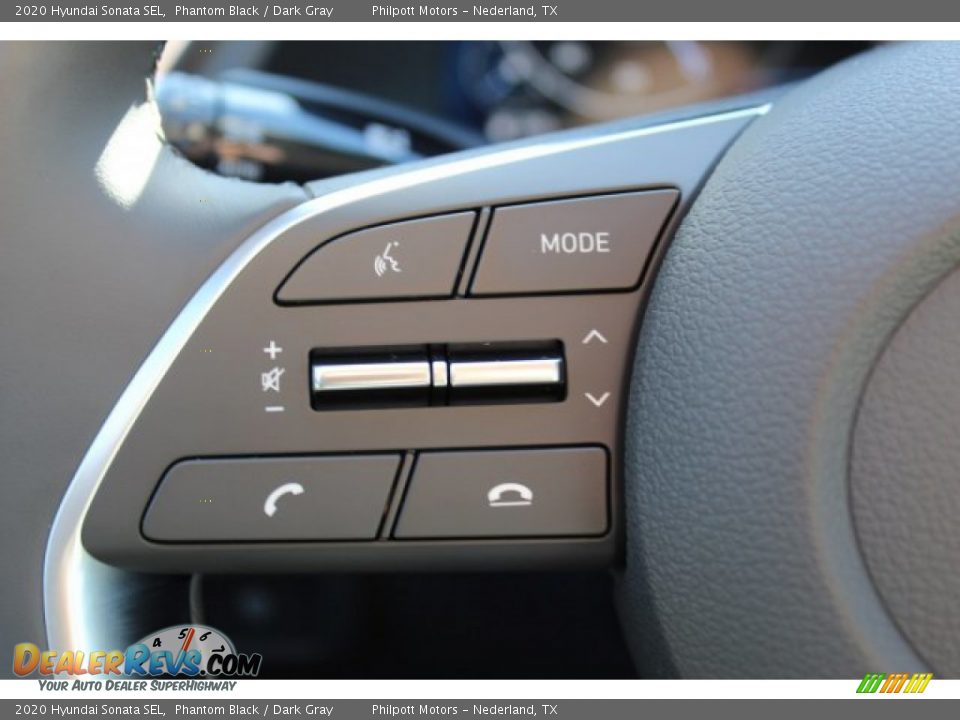 2020 Hyundai Sonata SEL Phantom Black / Dark Gray Photo #12
