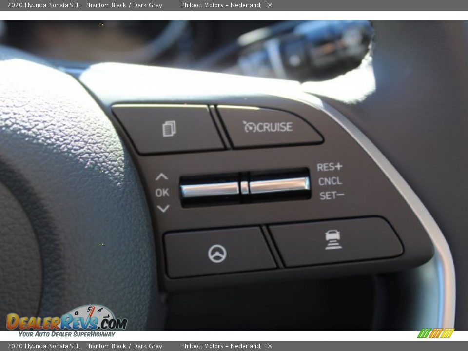 2020 Hyundai Sonata SEL Phantom Black / Dark Gray Photo #13