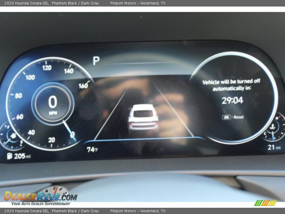 2020 Hyundai Sonata SEL Phantom Black / Dark Gray Photo #14