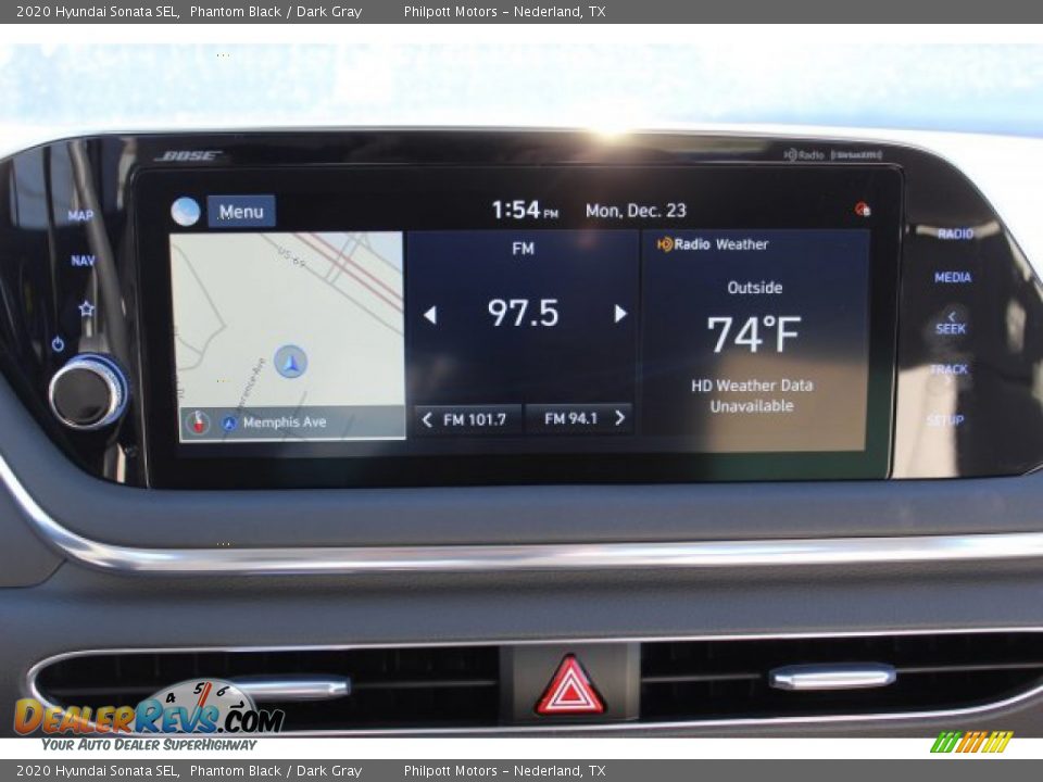 2020 Hyundai Sonata SEL Phantom Black / Dark Gray Photo #16