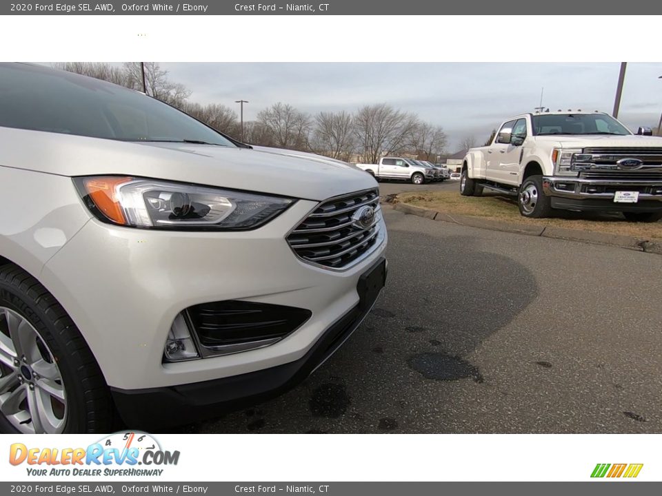 2020 Ford Edge SEL AWD Oxford White / Ebony Photo #28