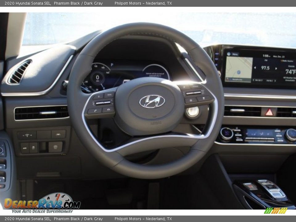 2020 Hyundai Sonata SEL Phantom Black / Dark Gray Photo #23