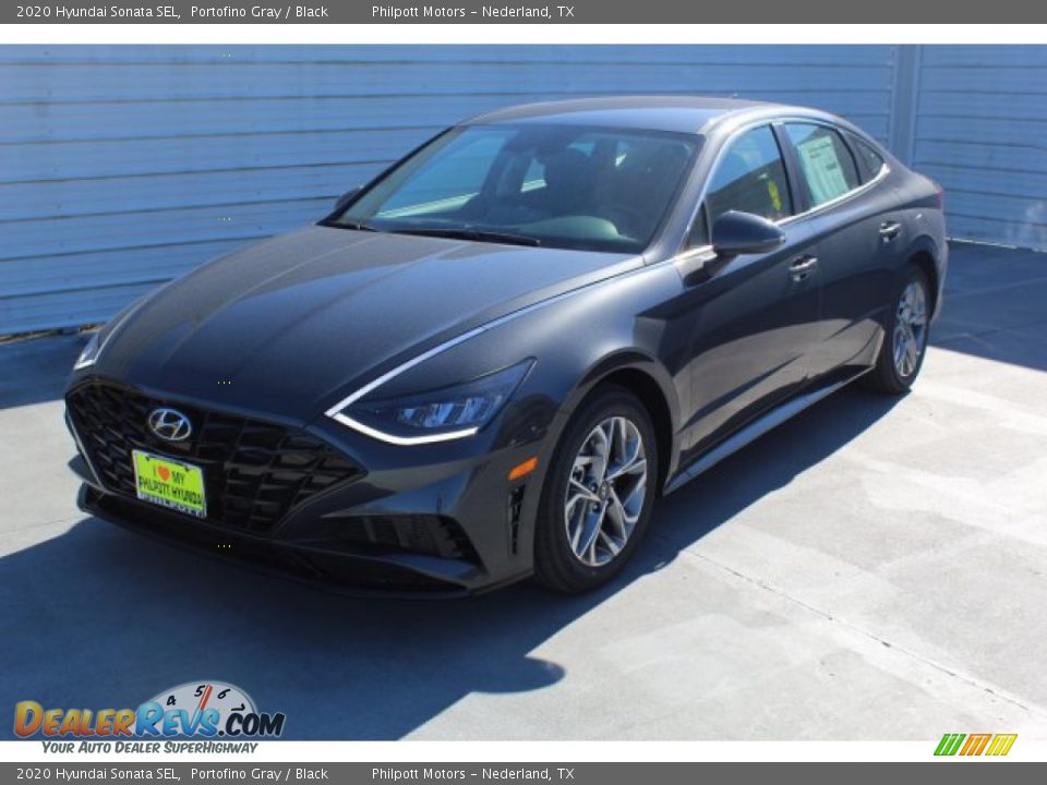 2020 Hyundai Sonata SEL Portofino Gray / Black Photo #4