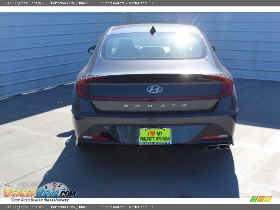 2020 Hyundai Sonata SEL Portofino Gray / Black Photo #7